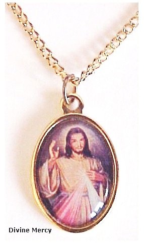 Divine Mercy Medals Gold Plated