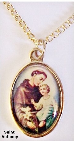 St. Anthony Gold Plated Medal