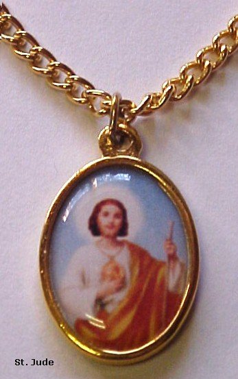 Saint Jude Gold Plated Medal