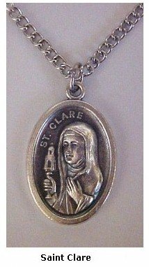St. Clare Medal Necklaces