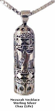 Silver Mezuzah Necklace - Chay