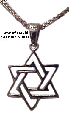 Entwined Small Silver Star of David