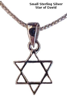 Silver Star of David - Small