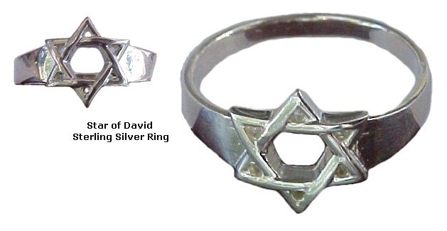 Star of David Sterling Silver Ring