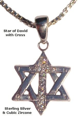Star of David & Cross with Brilliant CZ