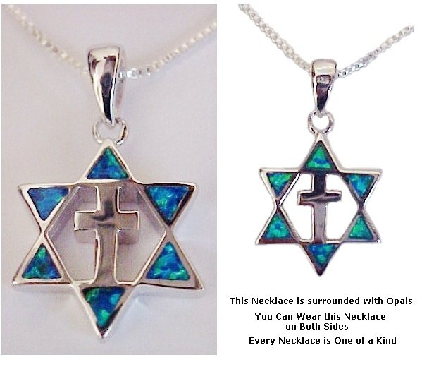 Sterling Silver Star & Cross Opals
