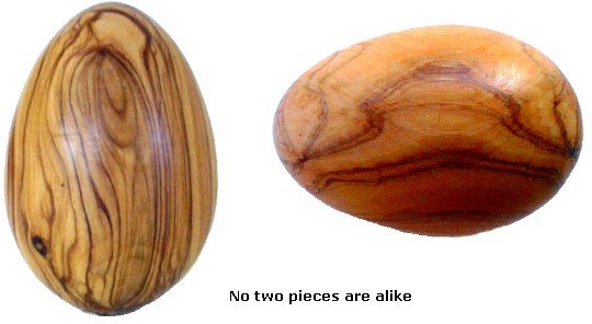 Olive Wood Easter Eggs