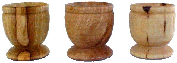15 Olive Wood Communion Cups Set