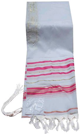 Prayer Shawls Fuchsia and Gold