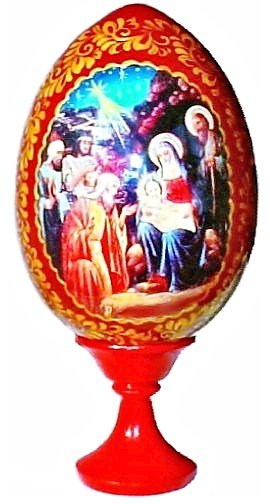Russian Egg ~ Nativity Scene