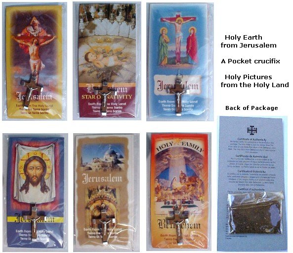 Holy Land Holy Earth & Crucifix / 5 packs