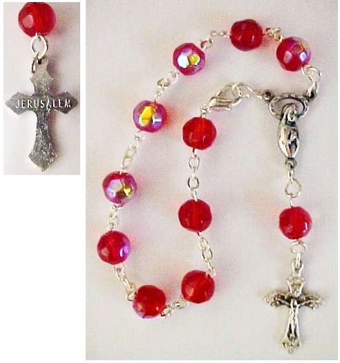 Ruby Rosary Bracelet