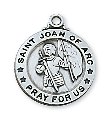 Sterling Silver St. Joan of Arc Pendant