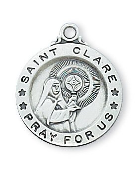 Sterling Silver St. Clare Pendant