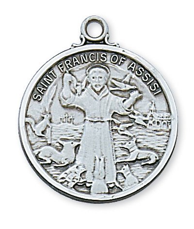 Sterling Silver St. Francis Pendant