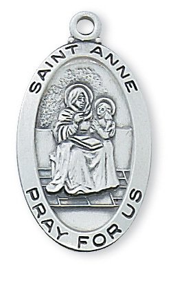 Sterling Silver St. Anne Pendant