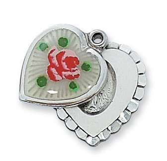 Sterling Silver Cloisonne Miraculous Pendant