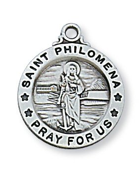 Sterling Silver St. Philomena Pendant