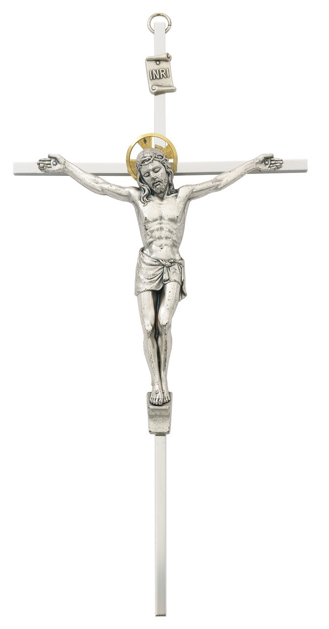 10 in. Silver Crucifix