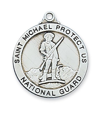 Sterling Silver National Guard Pendant