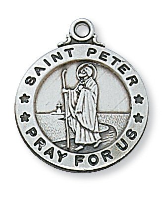 Sterling Silver St. Peter Pendant