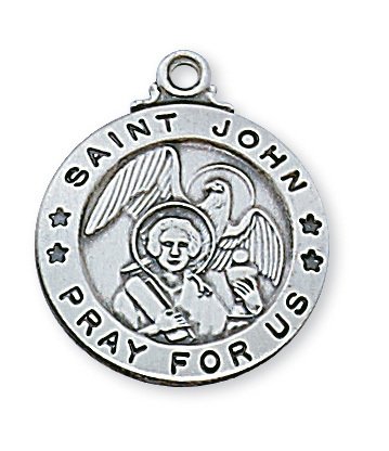 Sterling Silver St. John the Evangelist Pendant