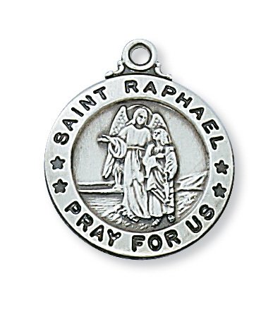 Sterling Silver St. Raphael Pendant