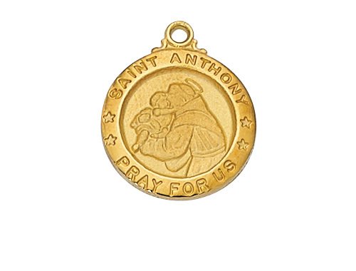 Gold over Sterling St. Anthony Pendant