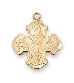 Gold on Sterling 4way Baby Pendant Boxed