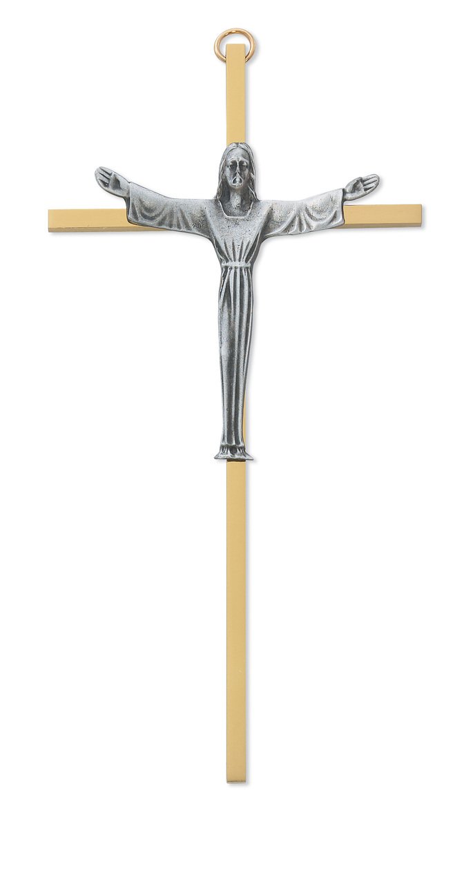 7 in. Brass Crucifix