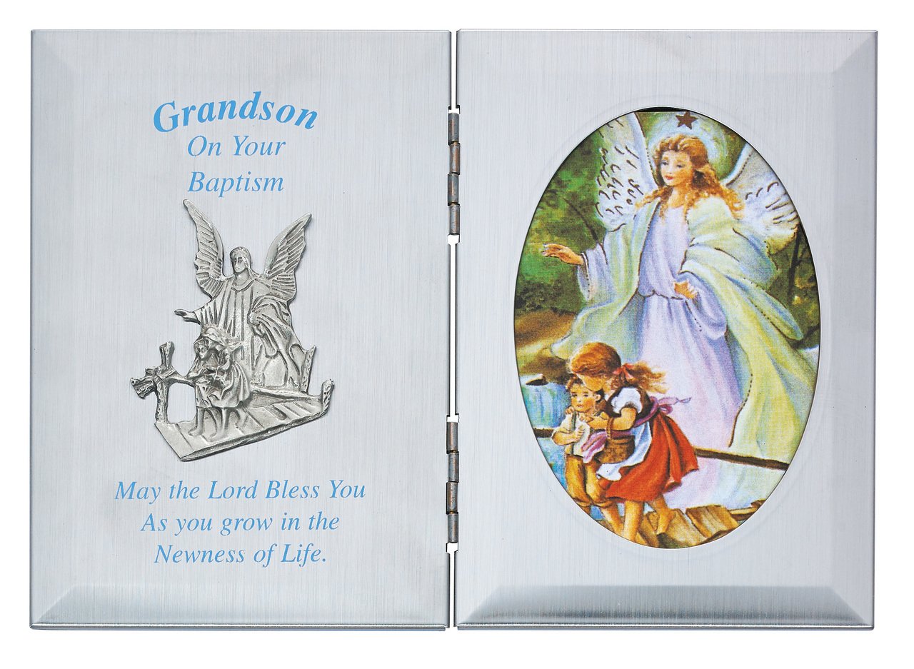 Grandson Baptism Photo Frame