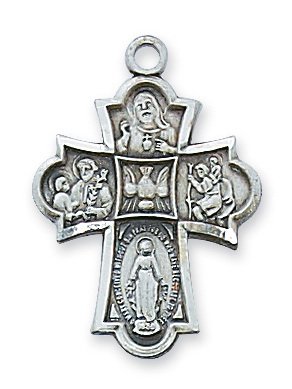 Sterling Silver 4-way Pendant