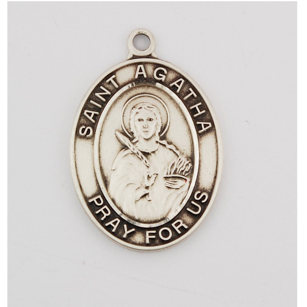 Sterling Silver St Agatha Pendant