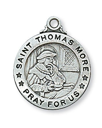 Sterling Silver St. Thomas More Pendant