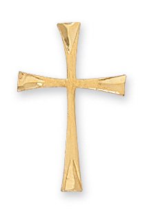 Gold over Sterling Cross Pendant