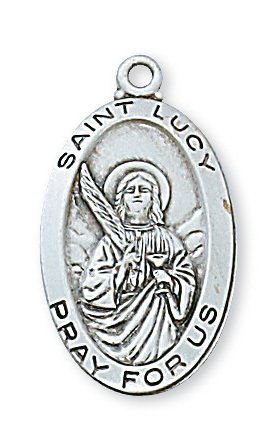 Sterling Silver St. Lucy Pendant
