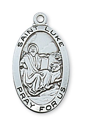 Sterling Silver St. Luke Pendant