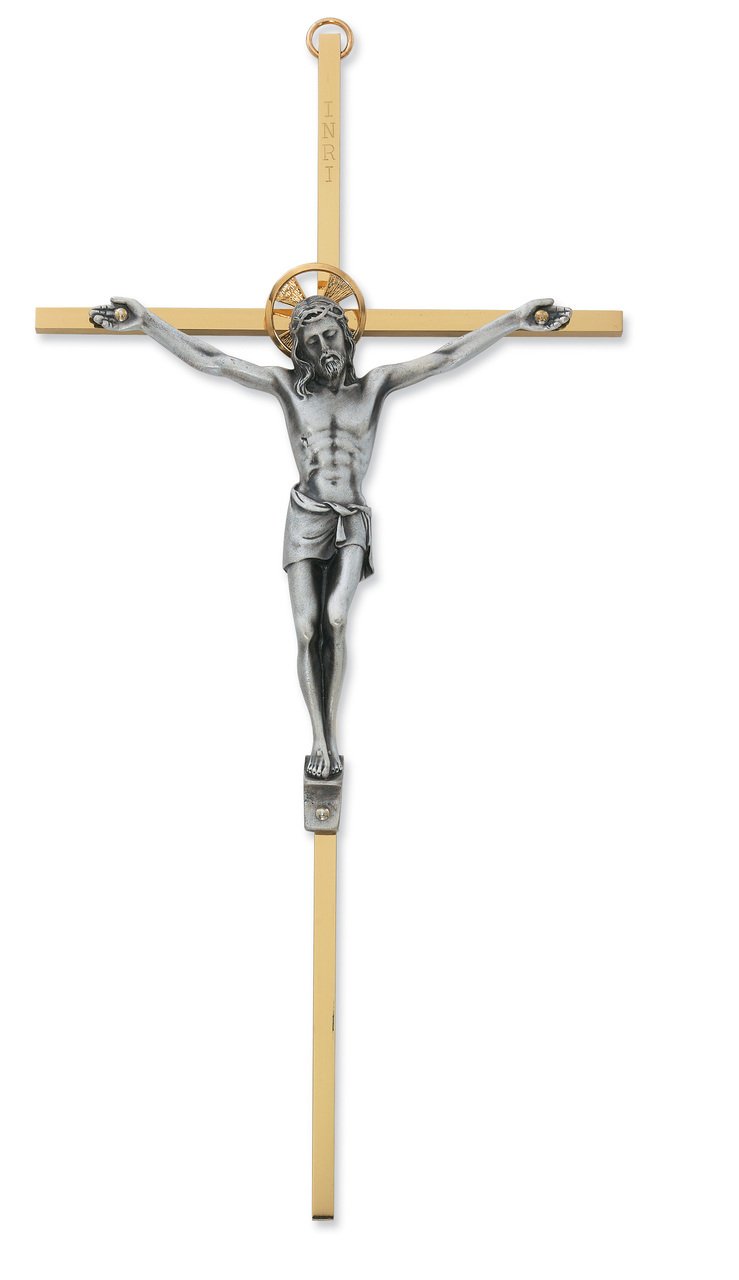 8 in. Brass Crucifix