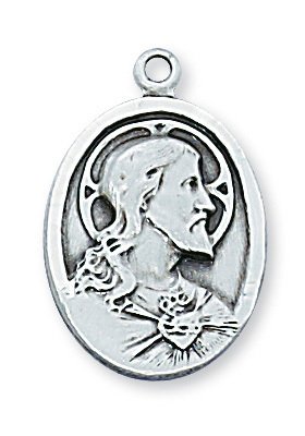 Sterling Silver Scapular Pendant