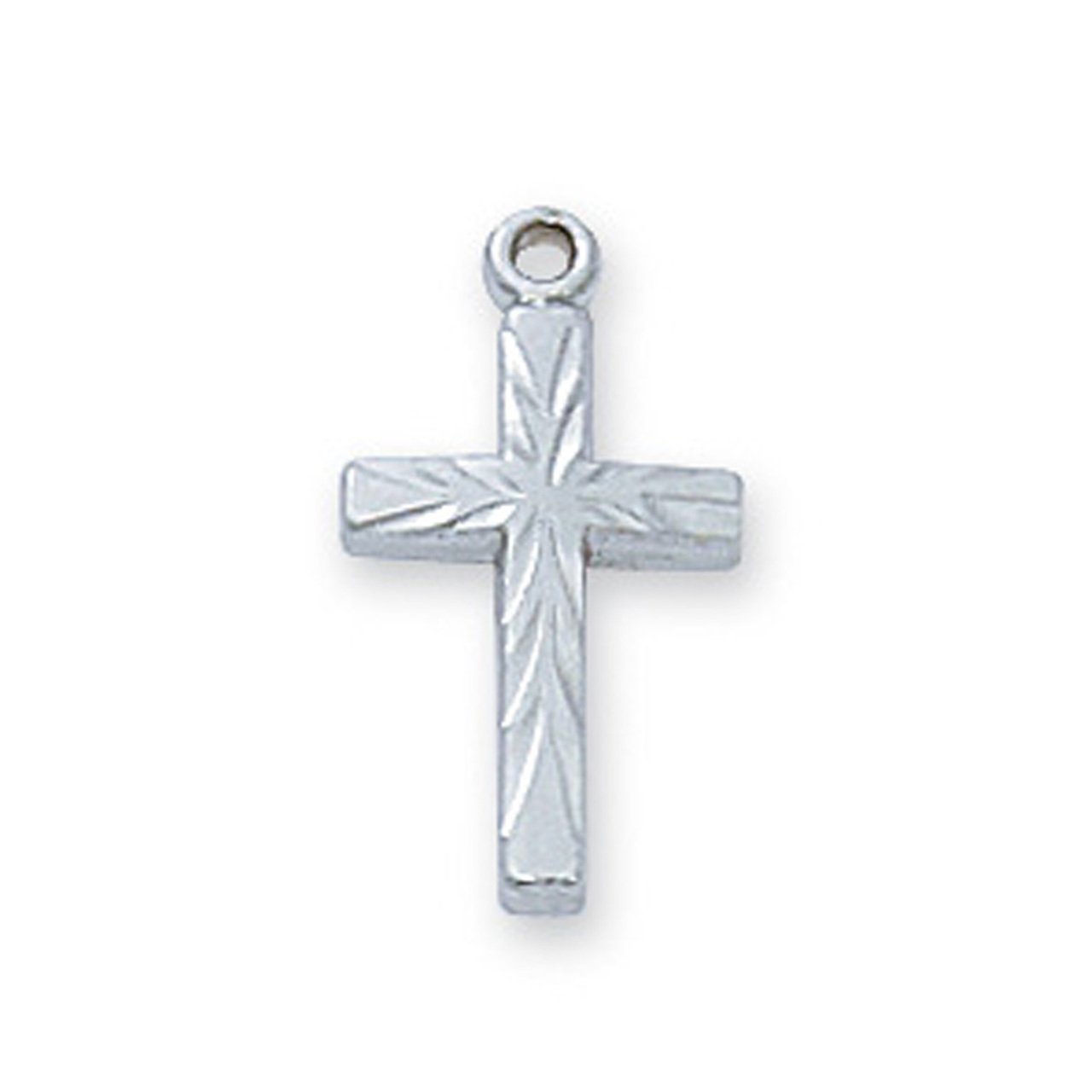 Sterling Cross on Baby Chain and Boxed