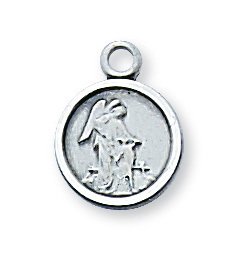 Sterling Silver Guardian Angel Pendant