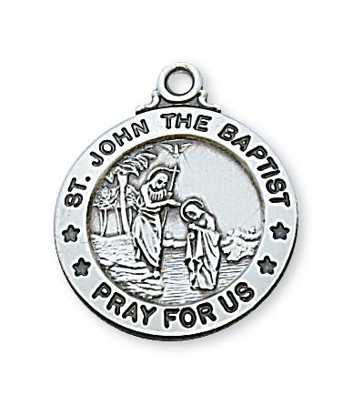 Sterling Silver St. John the Baptist Pendant