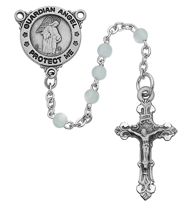 Blue Guardian Angel Youth Rosary Boxed