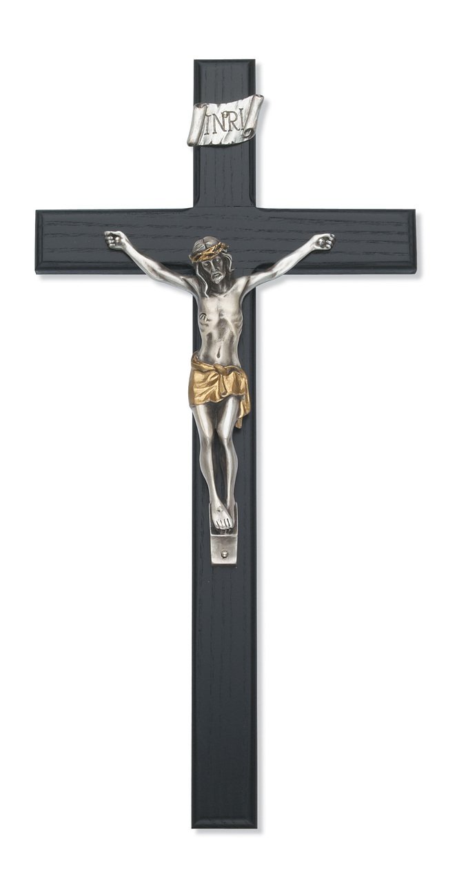 15 in. Black Crucifix