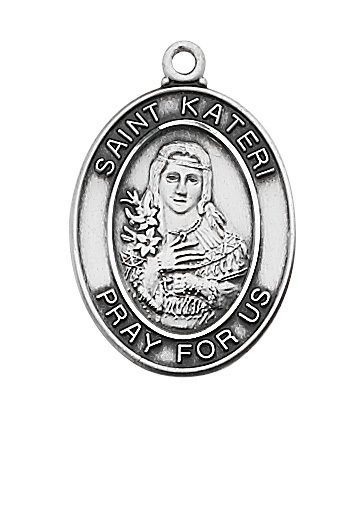 Sterling Silver St. Kateri Pendant