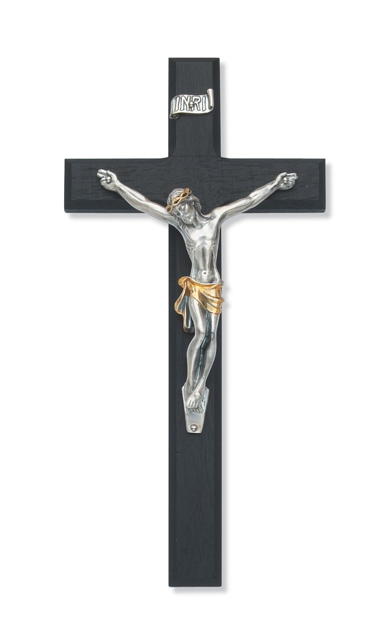 10 in. Black Crucifix