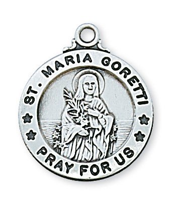 Sterling Silver St. Maria Goretti Pendant