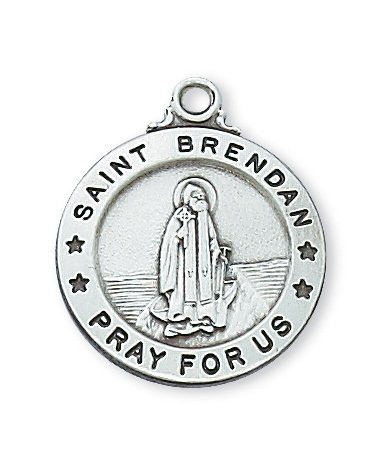 Sterling Silver St. Brendan Pendant