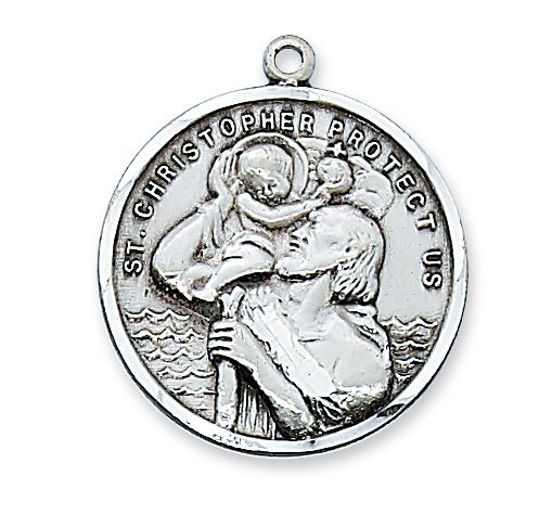 Sterling Silver St. Christopher Pendant