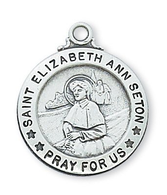 Sterling Silver St. Elizabeth Ann Seton Pendant